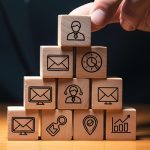 stack of email related simple blocks