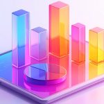 cell phone and graphs for analytics