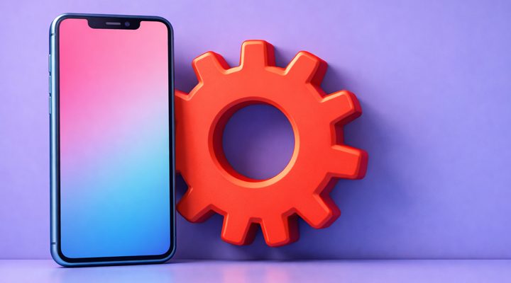 Cell phone and gear for automation