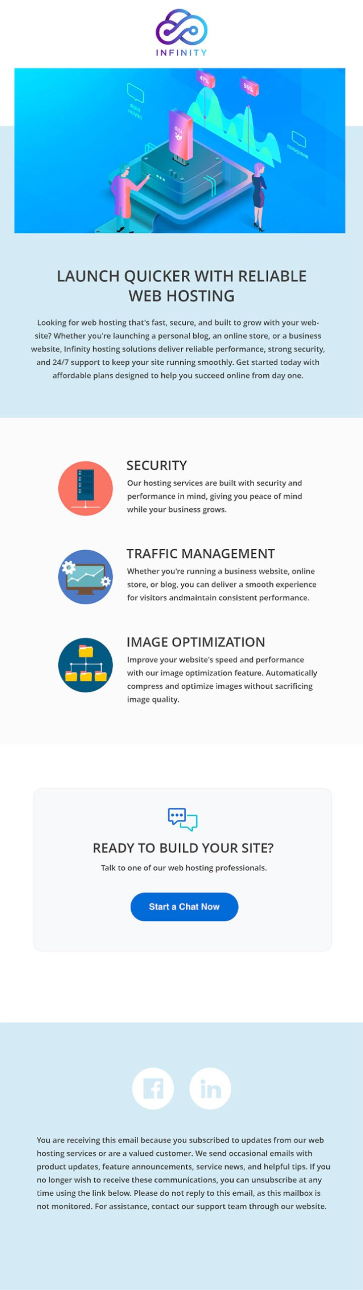 Eblast email sample design