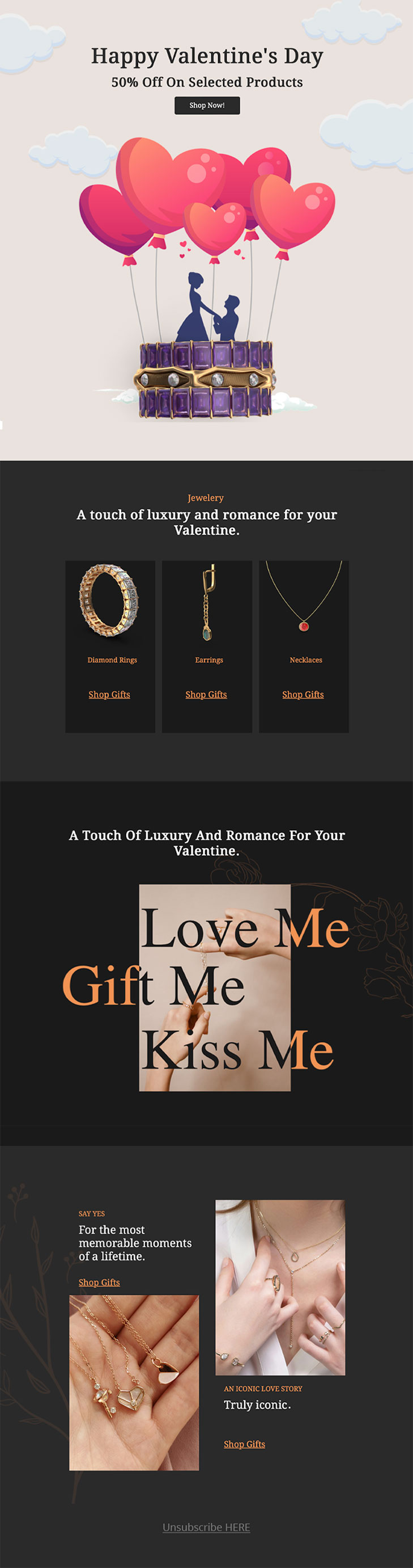 Eblast email sample design
